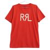 RRL Red Logo Cotton Short Sleeve T-Shirt tops M RedUsed