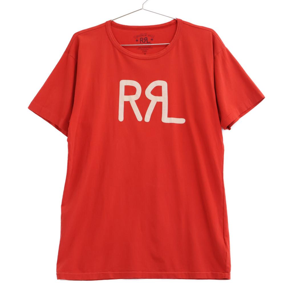 RRL Red Logo Cotton Short Sleeve T-Shirt tops M RedUsed
