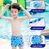Summer Boys' Cartoon Swim Trunks with Swim Cap for Kids & Teens