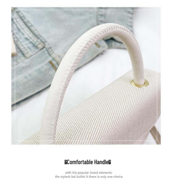 2025 Summer Retro Textured Color Block Square Crossbody Bag for Women