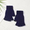 Unisex Touchscreen-Compatible Fingerless Knit Gloves for Autumn/Winter