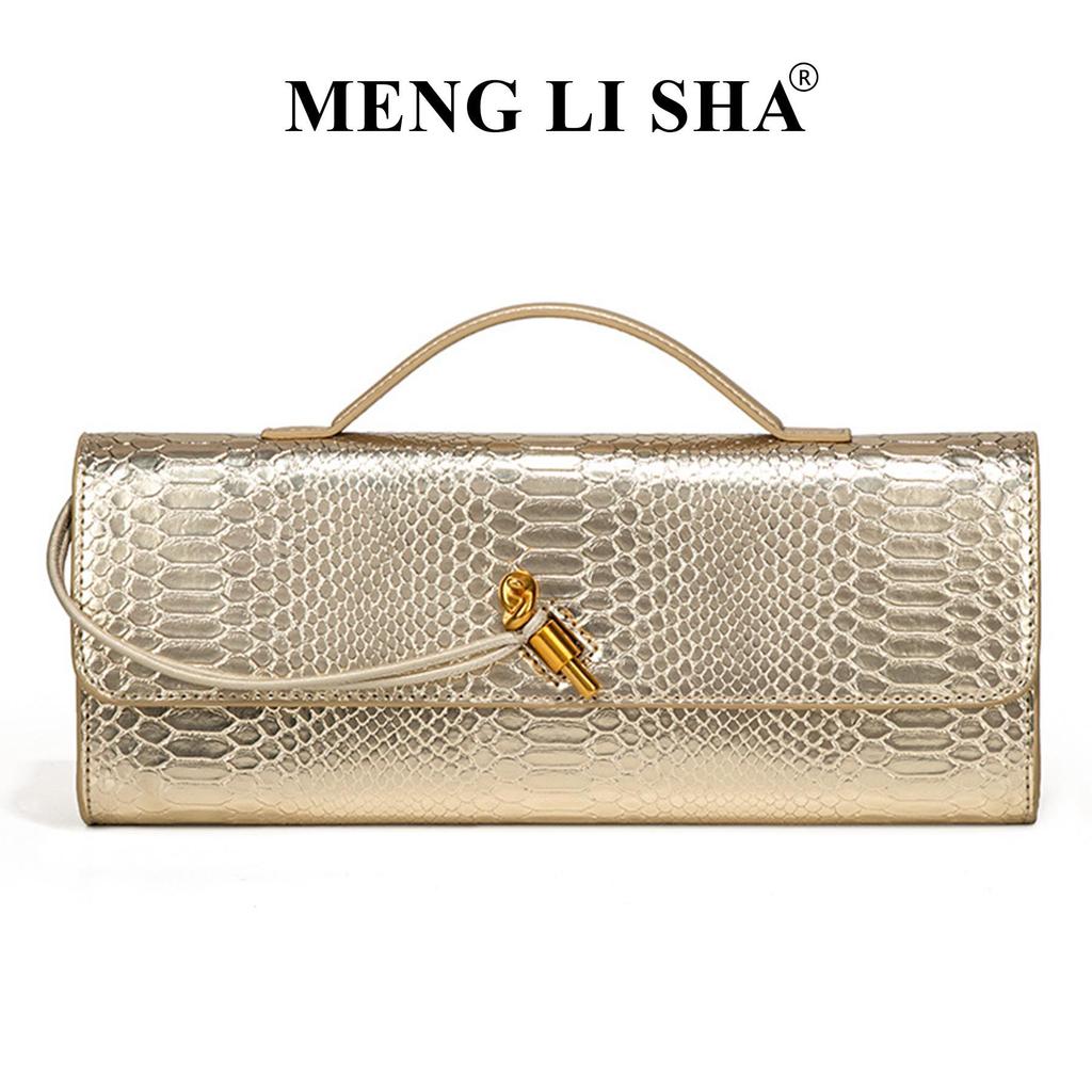 Snakeskin Retro Baguette Clutch: Trendy High-End Handheld, Crossbody & Single Shoulder Evening Bag for Women