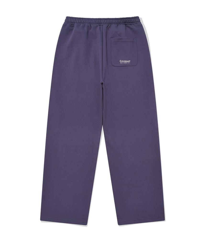 COVERNAT One-Pleat Semi-Wide Fit Sweatpants Purple