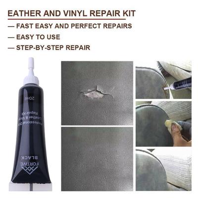 Leather and Vinyl Repair Kit - Furniture, Couch, Car Seats, Sofa, Jacket, Purse, Belt, Shoes, Genuine, Bonded, PU, Pleat,Etc.