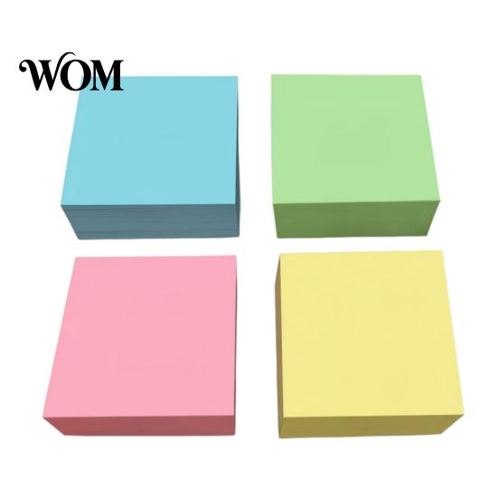 Flexible Note Paper Stick Notes, 3x3in Self-Stick Pads, 300 Sheets Adhesive Small Craft Memo Pads for Reminder, Office, School Supplies