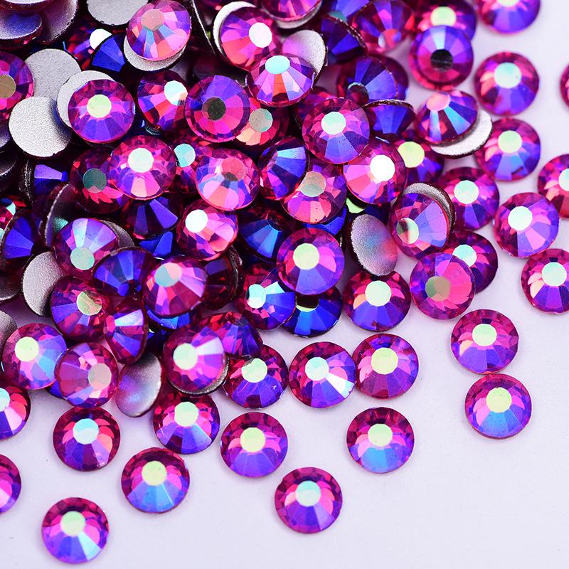 Nail Art Rhinestone Crystal Glass Accessories Diy Flat-Bottomed Drill, Mobile Phone Case Colorful Guomao A Diamond Accessories Accessories Accessories