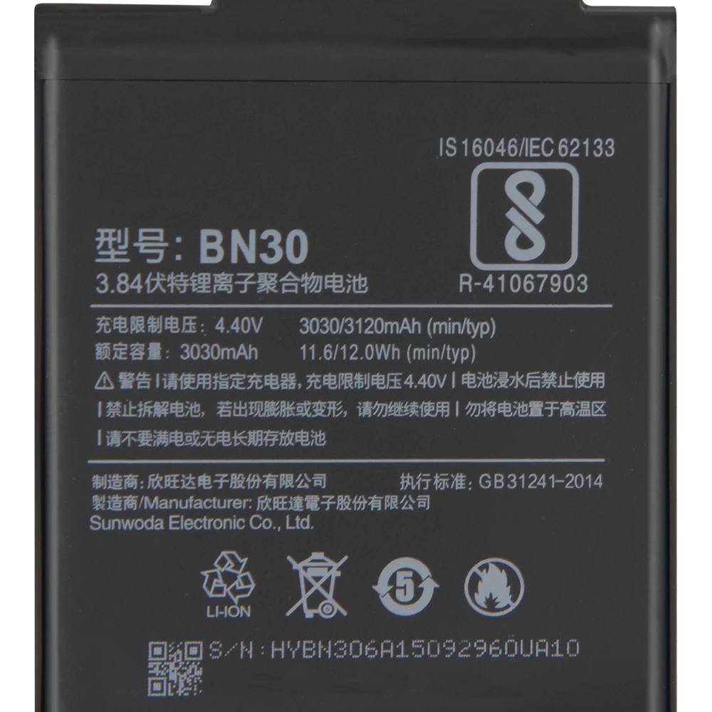 Original High Quality BN30 Battery For Xiaomi Mi Redmi 4A 3120mAh