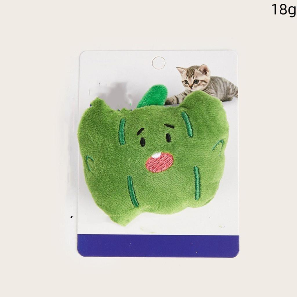 Vegetable  Shaped Cats Mint Toy Scratch  Resistant Plush Pet Toy