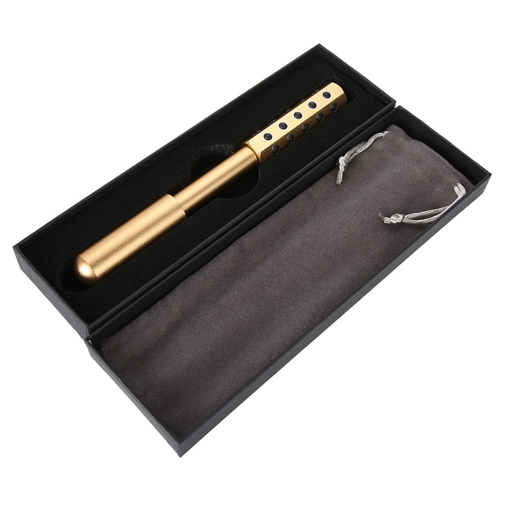 Germanium Particles Face Massage Stick Energy Beauty Massager Stick Gold