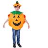 Halloween Gift for Adult and Kid Pumpkin Grament Costume Clothing Bag Hat Set Hallowmas Party Supply Christmas