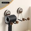 Hair Dryer Rack, Bathroom Non-drilling Wall-mounted Air Duct Rack, Wall Suction Cup Hair Dryer Stand, Bathroom Storage