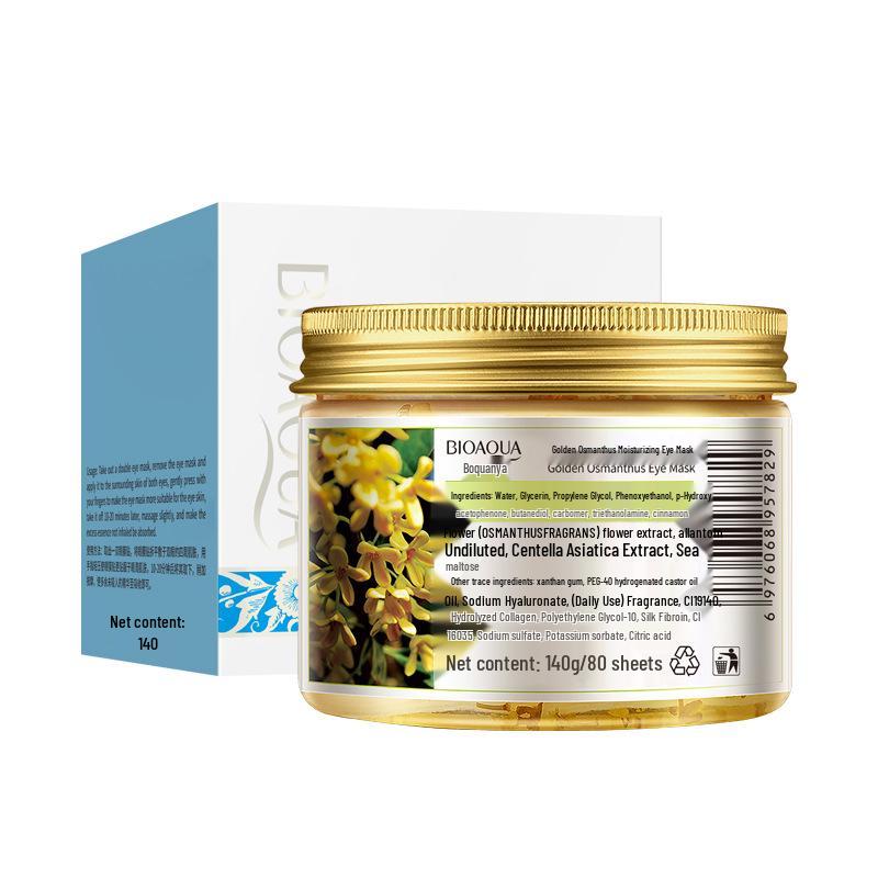 BIOAQUA Osmanthus Hydrating Eye Mask Patches for Wrinkles, Eye Bags, and Dark Circles.