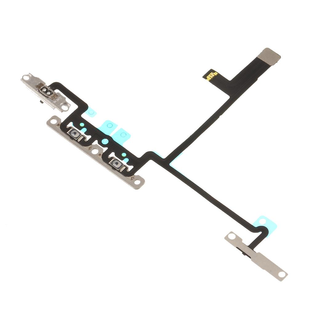 Volume Button Flex Cable Spare Part with Metal Plate for iPhone X