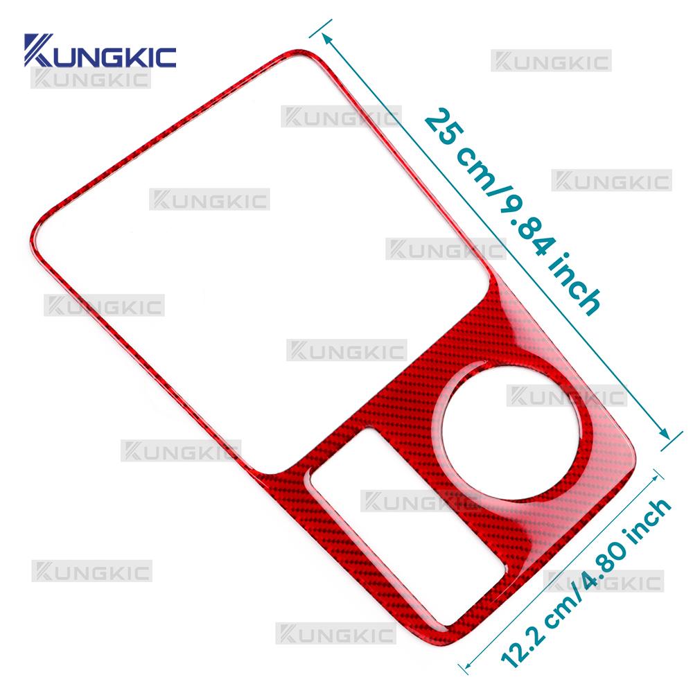 For SEAT Ateca 5F 2016-2025 For Cupra Ateca 5F 2018-2025 Real Soft Carbon Fiber Sticker LHD RHD Manual Car Gear Shift Panel Trim