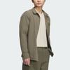 Adidas Business Casual Pocket Shirt With Color Block Details And Logo Men Shirts Rock-Olive-Green JE8599