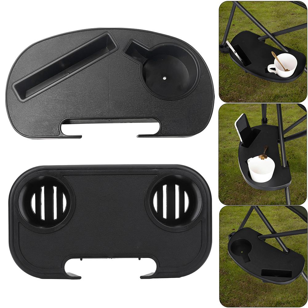 Chair Cup Holder with Mobile Phone Slot Recliner Side Table Multifunction Clip  Chair Table Portable for Lawn Patio Pool