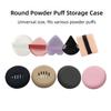 Multi-hole Design Beauty Sponge Storage Case Soft Silicone Cosmetic Puff Holder Box  Travel Use