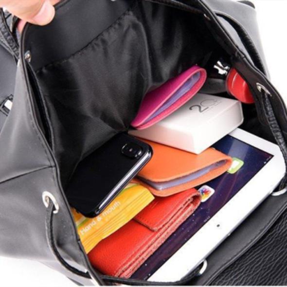 Cooljacket Keepreal Damen-Rucksack im Preppy-Stil, wasserdicht, mit Metallring-Reißverschluss
