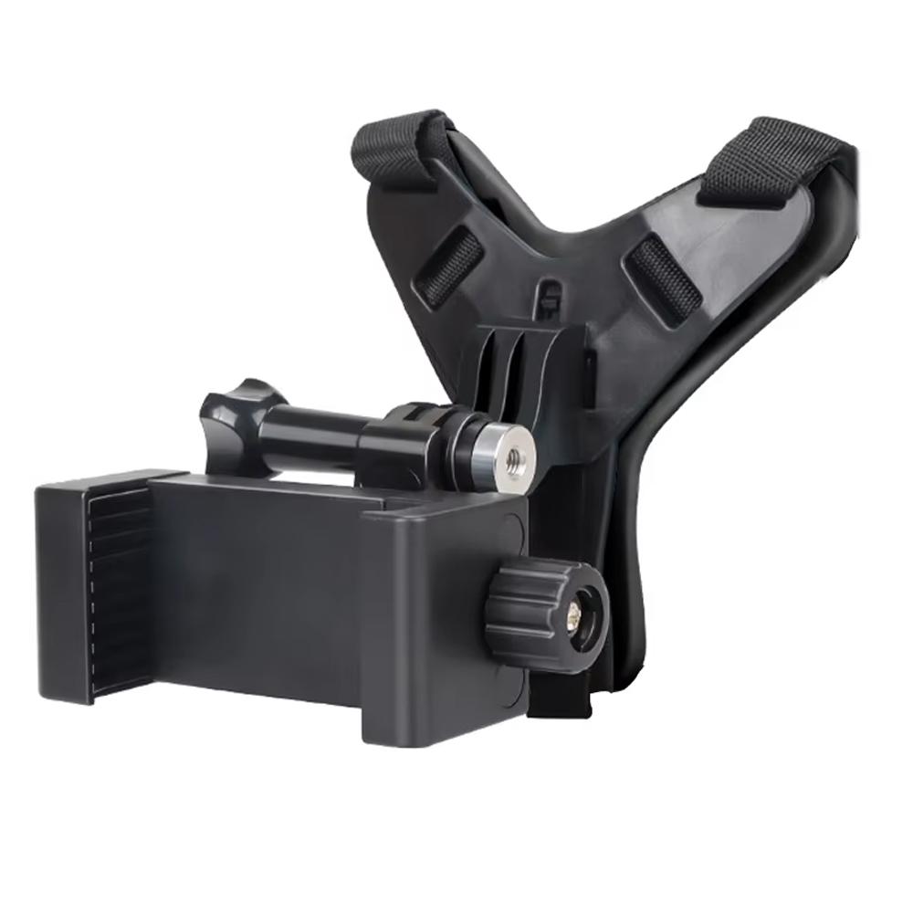 Motorcycle Helmet Chin Strap Mount Phone Clip Holder For GoPro Insta360 Osmo SJCAM AKASO For iPhone Huawei Samsung Smartphones