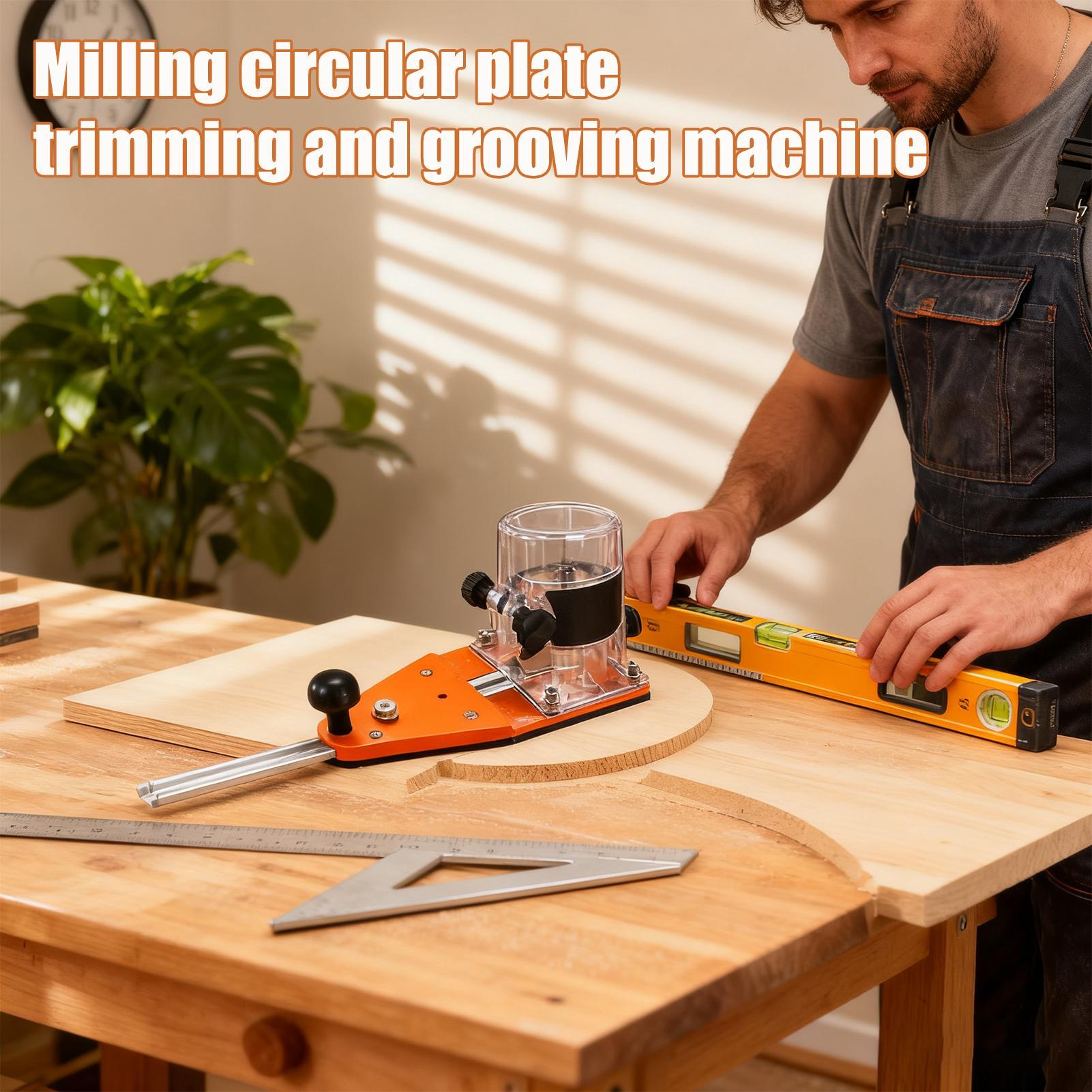 

Router Circle Cutting Jig Guide Milling Trimming Template Tool Gadget Circle Router Jig For Woodworkers Work Indoor Outdoor Home China Mainland