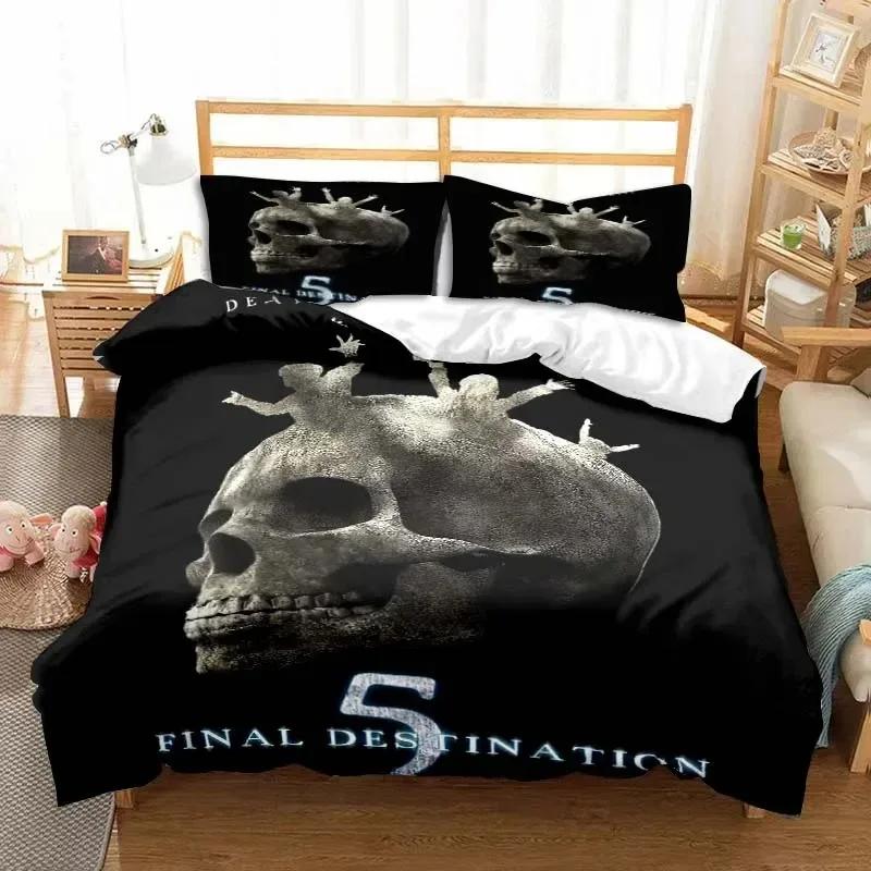Final Destination Film Bettwäsche Bettbezüge Bettwäsche Studentenwohnheim Bettwäsche Bettwäscheset Weiches Warmes Bettwäscheset