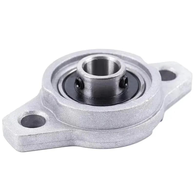 For Popular 2pcs KFL000 Bore Inner 10Mm Flange Ball Mounted Pillow Block Bearings Popular