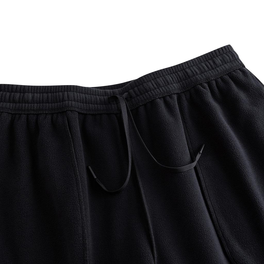 Anta Outdoors Series Fleece Long Pants Men Pants Basic-Black 952546301-4