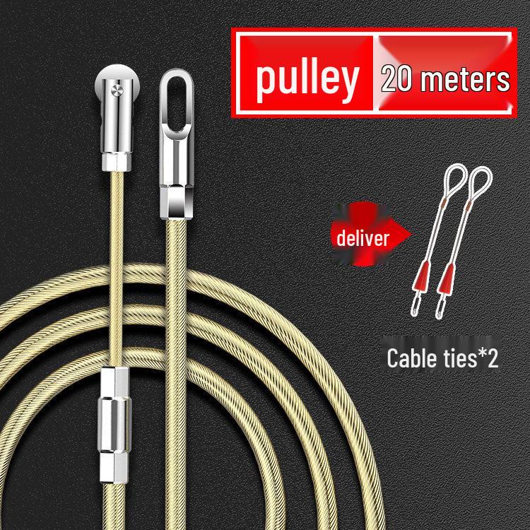 Universal Steel Wire Pipe Threading Tool - Manual Spring Head Electrician Puller