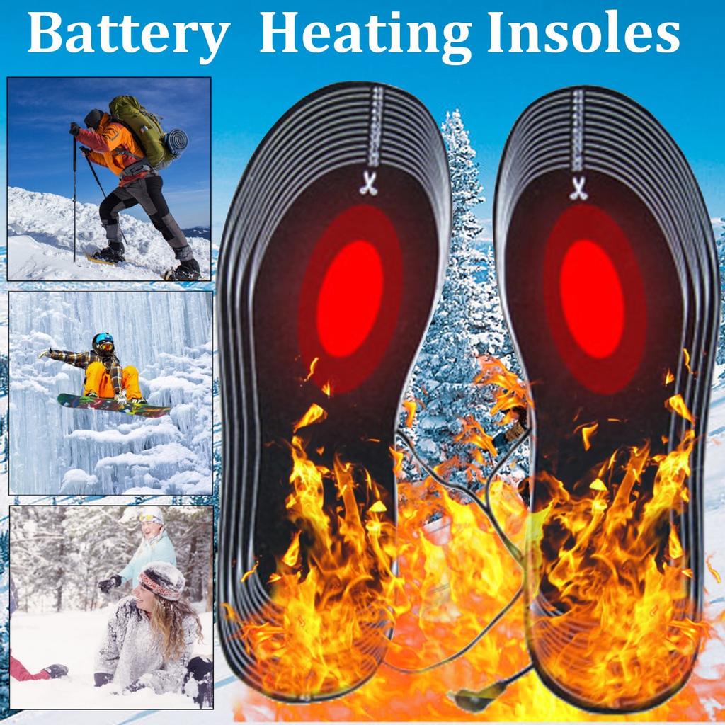 Buy 50 Degrees Battery Electric Foot Heated Shoe Insoles Heater Sock