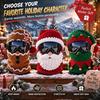 Warm Christmas Face Masque 3D Knitted Ski Masque, Funny Santa Claus Elf Gingerbread Balaclava, Unique Gift for Skiers Winter Full Cold