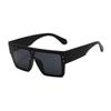 Fashion Square Frame Sunglasses UV Protection Oversized Flat Lens Lightweight Durable Frame for Outdoor Activities and Daily Use