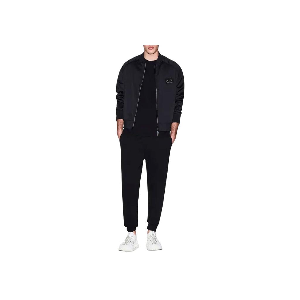 Armani Exchange Long Sleeve Baseball Collar Zipper Front Ribbed Jacket Men Jackets XM001836-AF20535-UC001