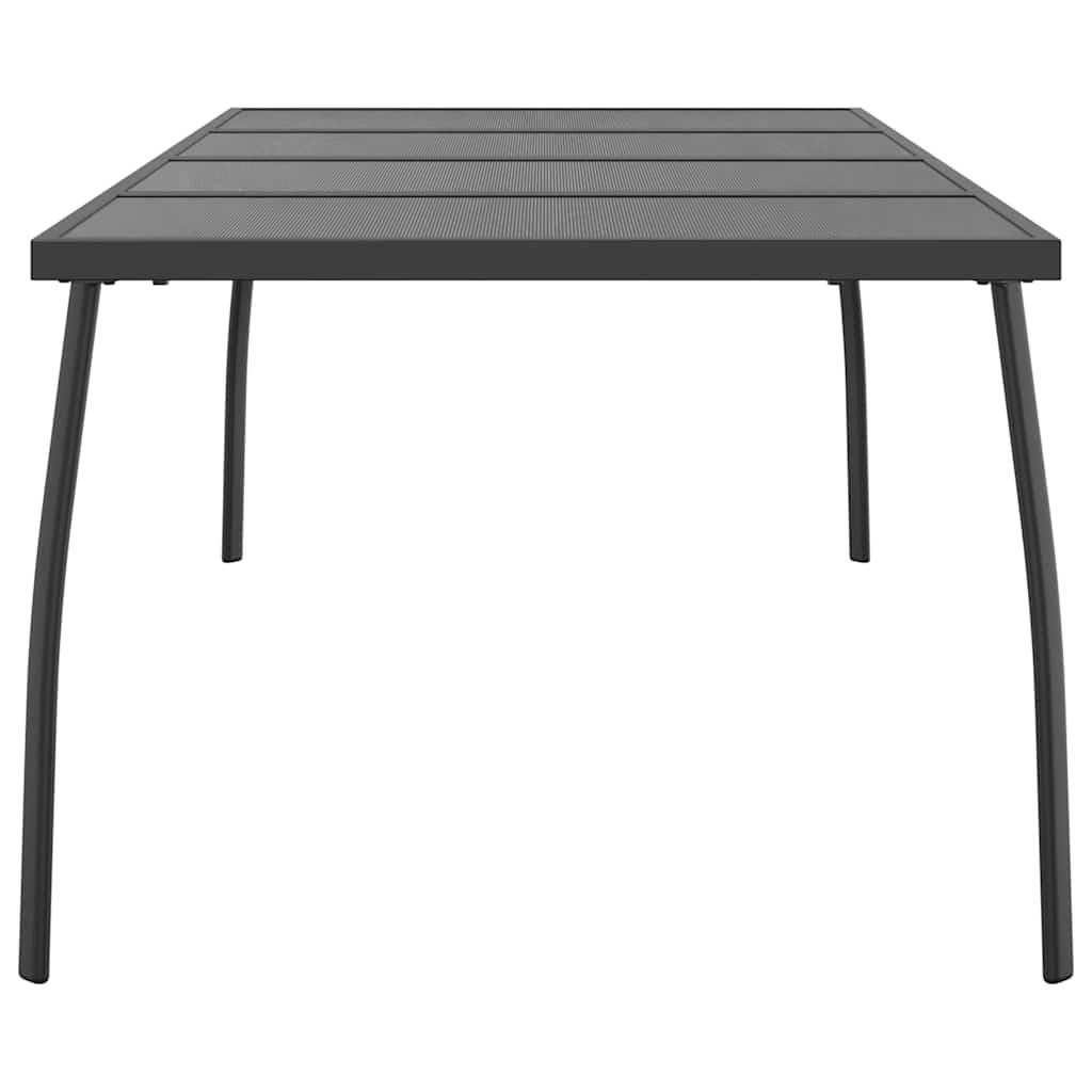 Garden Table Anthracite Grey 200 X 100 X 72 Cm Steel Mesh Design