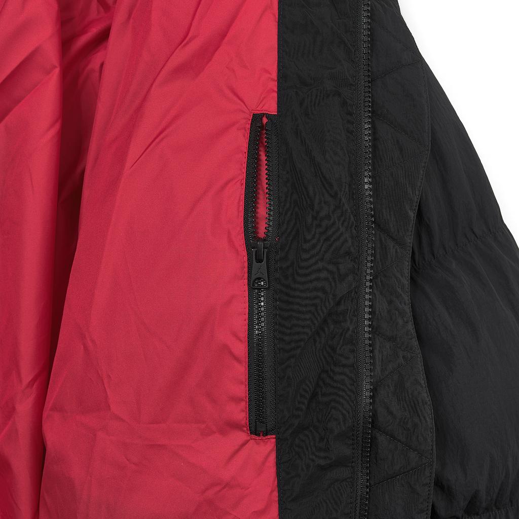Jordan Essential Puffer Jacket Black/Red Men Streetwear DQ7348-010