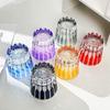 1/2pcs Whiskey Cup Household Water Cup High-end Style Glass Cup Suitable for Bar Party Beverage Juice Colored Crystal Cup