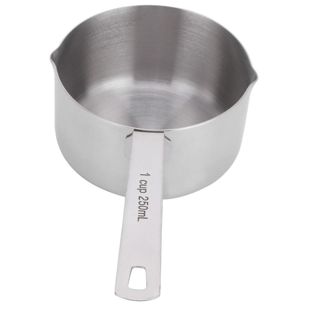 Stainless Steel Measuring Cup Dual Pour Mouth Baking Dosing Spoon Measuring Scoop  Food Ingredients