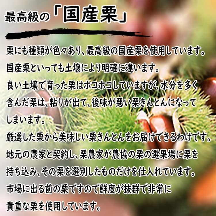 Kuriyaminami Yōken Gifu Nakatsugawa Chestnut Kinton 100% Chestnut 5 Pieces and Chestnut Persimmon 5 Pieces Frozen Gift