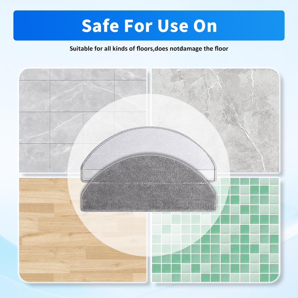 עבור שואב אבק רובוטי Xiaomi S20 E12 E10 B112 D106 E10C 3C Plus 3C Enhanced C103 אביזרים להחלפה של מטלית מיקרופייבר לשטיפה