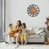 50 cm / Modern Metal Wall Clock – Premium Wall Decoration Item | Stylish Large Analog Hanging Watches for Living Room, Hall, Bedroom, Dining, Office