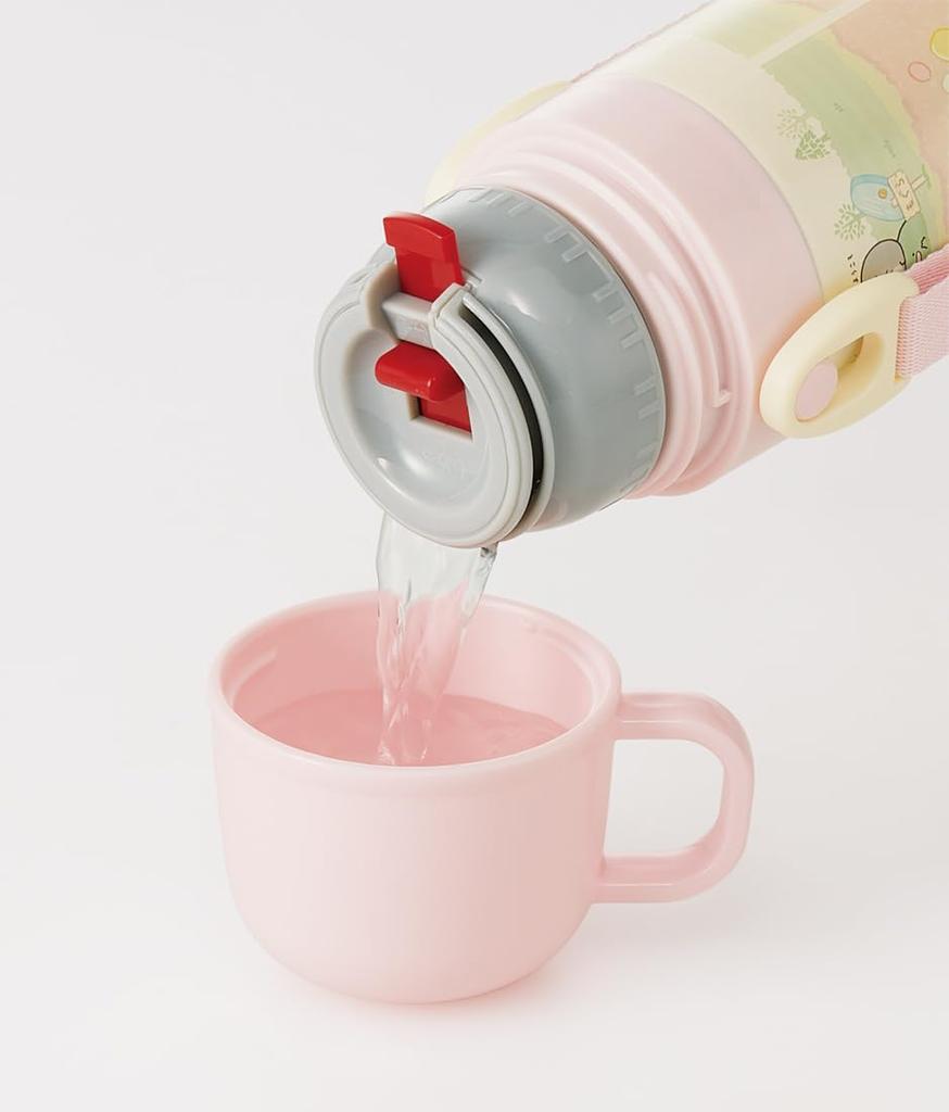 Skater Stainless Steel Water Direct Cup Sumikkogurashi Lightweight and For Thermal and Cold Water Sports Water Children's Bottle, 2-way, Drinking,