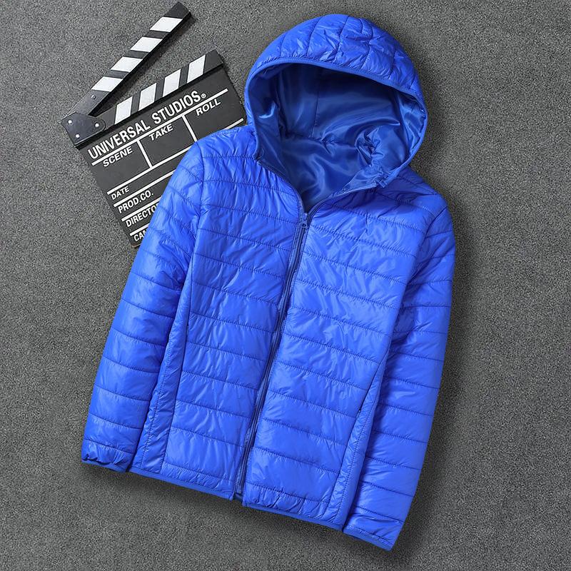 Men's Short Light and Thin Warm Padded Jacket Top Korean Version Fashionable Solid Color Casual Padded Jacket