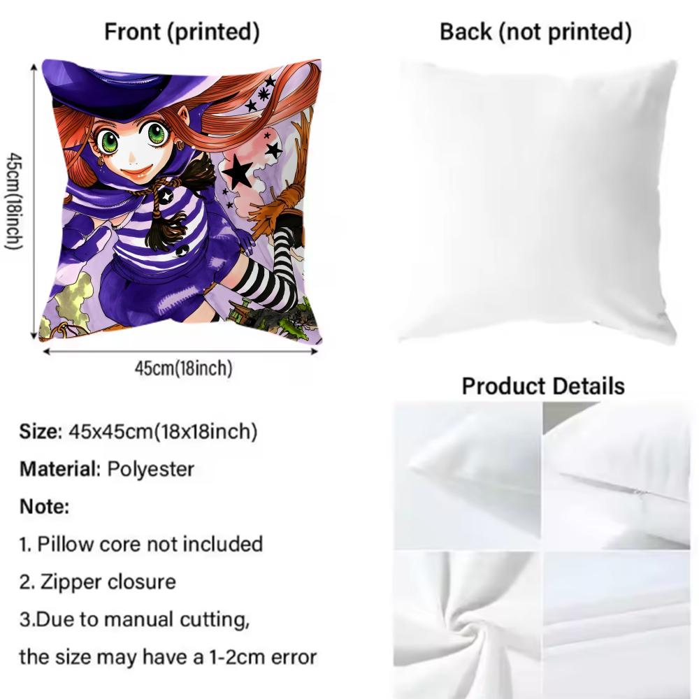 Anime Sugar Sugar Rune Bunter Kissenbezug Bequemer Wendekissenbezug Ideal für Auto Sofa Schlafzimmer & mehr