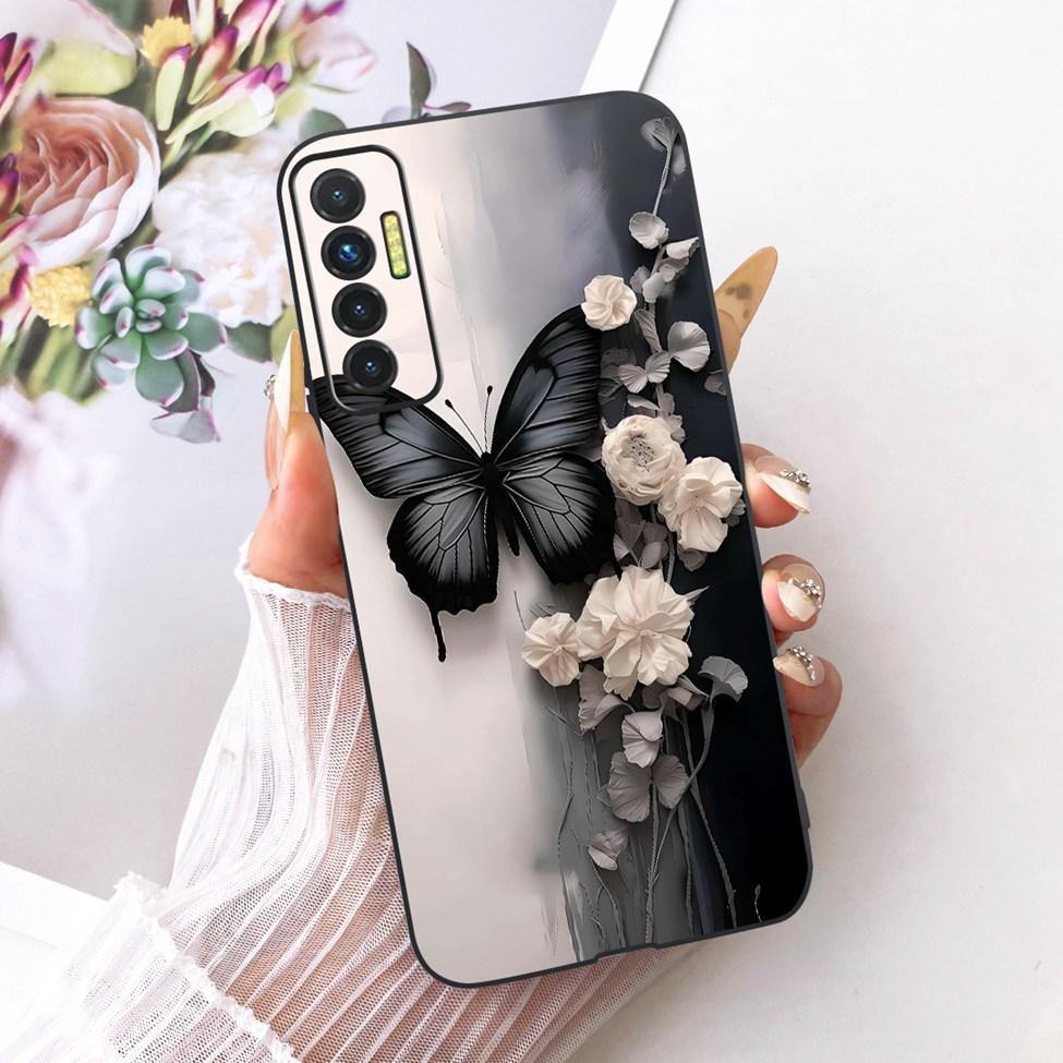 Casing For Tecno Camon 17P Cover Silicone Cute Cat Luxury Fashion Funny Painted Phone Case For Techno Camon 17P CG7 CG7n