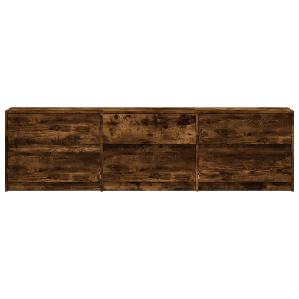 Vidaxl Szafka Pod Tv Z Led, Przydymiony Dąb, 180X34X50 Cm