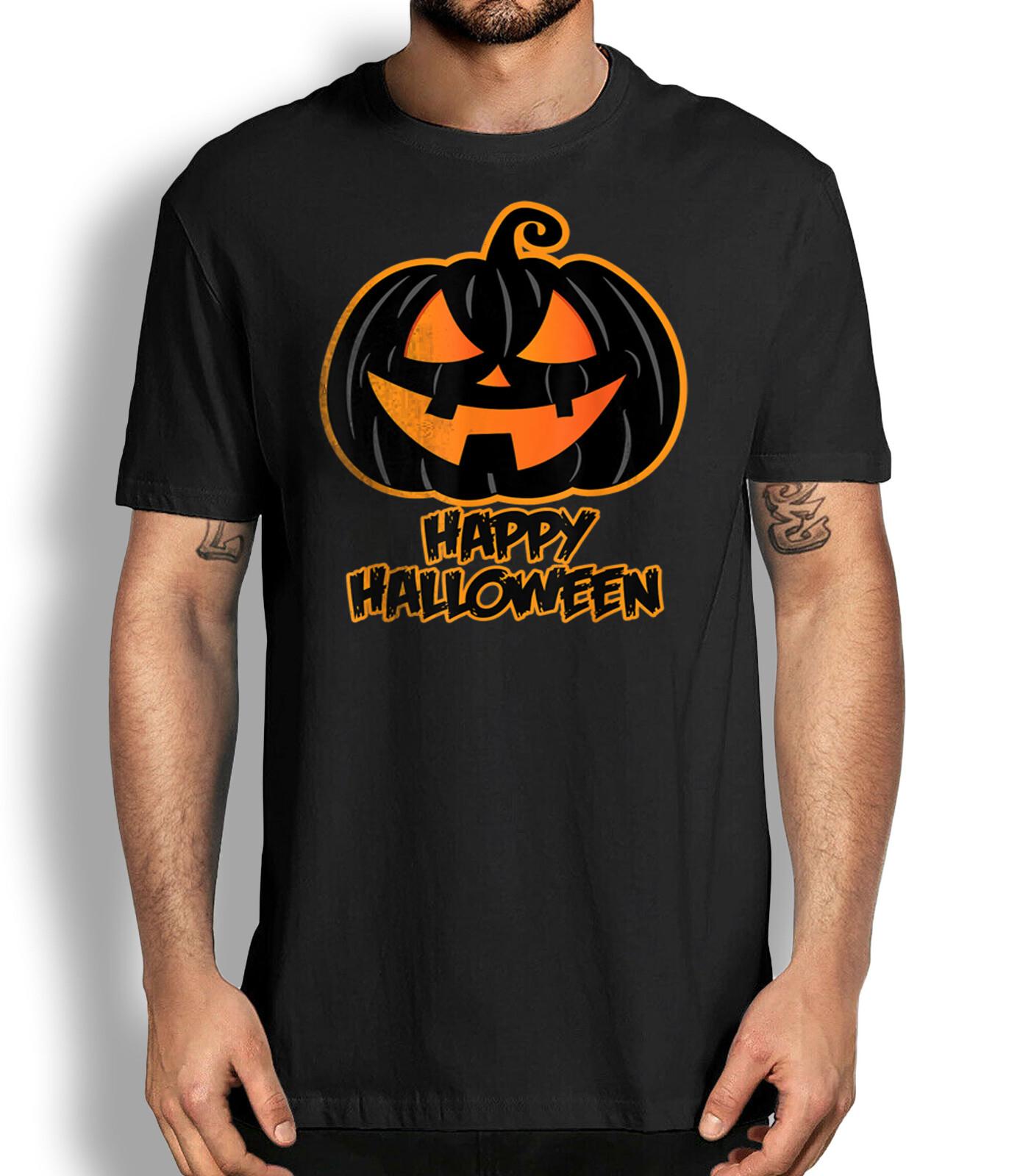 Happy Halloween Shirt Pumpkin Halloween Men Women T-shirt Halloween Costume M