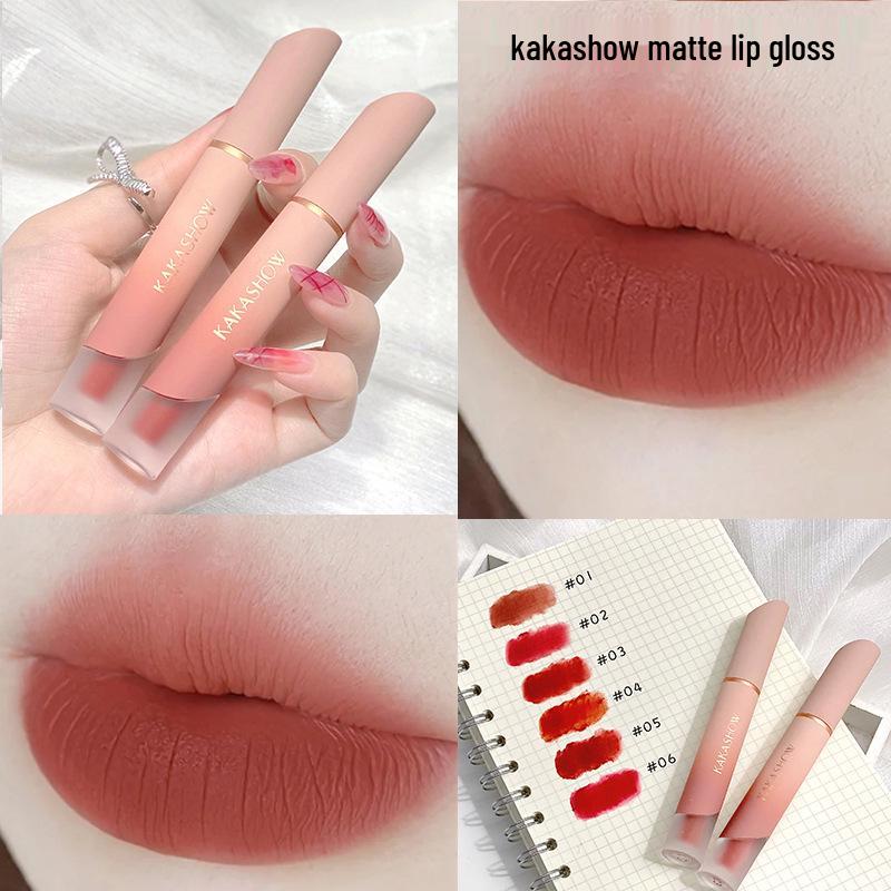 CVZ Samt Matt Lipgloss: Aufhellender, Transferfester, Feuchtigkeitsspendender Pfirsich-Lippenstift
