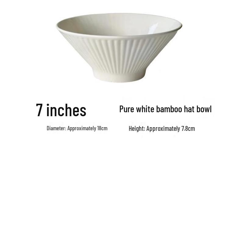 Ruhan Ceramic Conical Noodle Bowl Set