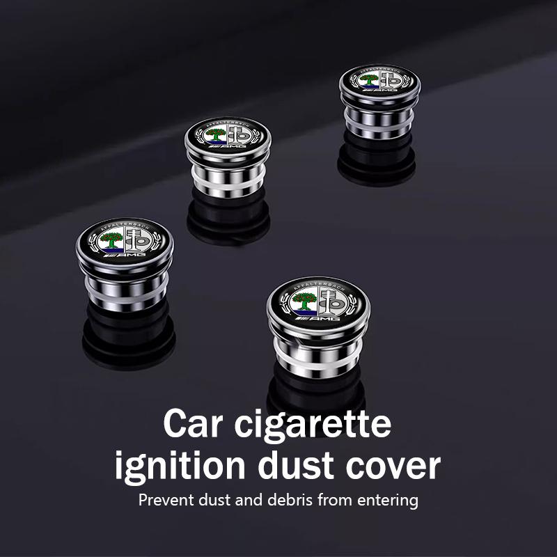 Alloy Socket Dust Cover Lighter Plug Car Cigarette Lighter Cap For Mercedes Benz AMG A B C E S G Class A180 CLK CLA GLE GLC W212
