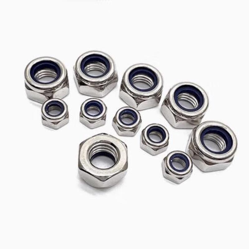 Brass Nickel-Plated Self-Locking Nuts