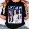Summer Hot Sale Retro Haewon Nmixx T Shirt Unisex Y2K Gothic Cotton Streetwear Oversized T-shirt Short Sleeve Casual Clothing